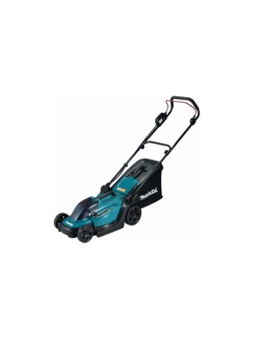 Аккумуляторная газонокосилка Makita LXT 18В, 450 Вт, ширина 33 см, травосборщик 30 л, 3 в 1, 8-ступенчатое центральное регулирование, 20-75 мм XPT DLM330Z