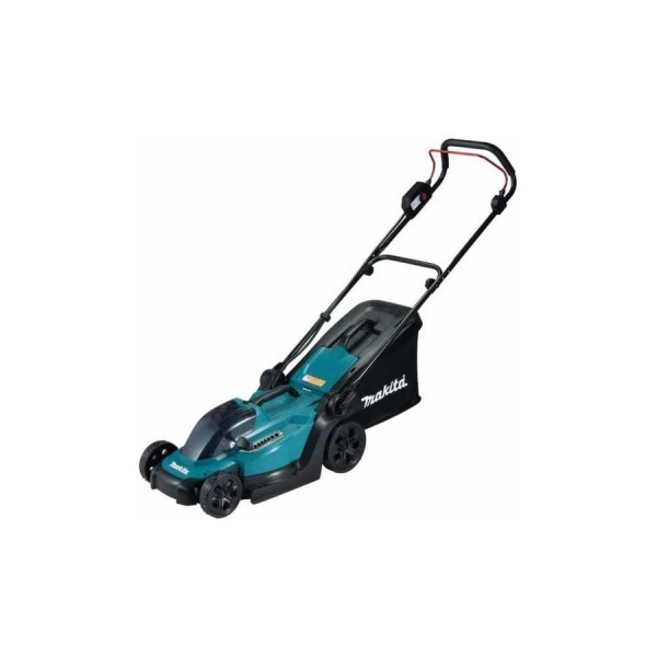 Аккумуляторная газонокосилка Makita LXT 18В, 450 Вт, ширина 33 см, травосборщик 30 л, 3 в 1, 8-ступенчатое центральное регулирование, 20-75 мм XPT DLM330Z