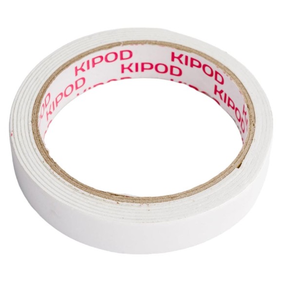 Двухсторонняя лента KIPOD на вспененной основе 19мм х 1,5м 006507001