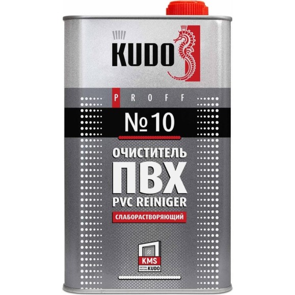 Очиститель для ПВХ KUDO №10 PROFF слаборастворяющий, 1000 мл SMC-010 Очиститель для ПВХ KUDO №10 PROFF слаборастворяющий, 1000 мл SMC-010
