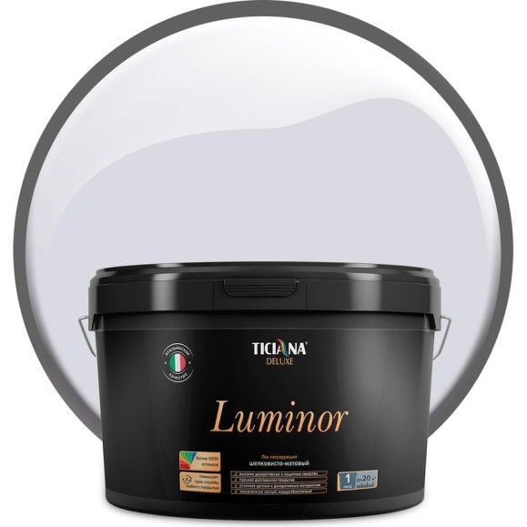 Лак Ticiana DeLuxe Luminor шелковисто-матовый, 2.2 л 4300005138