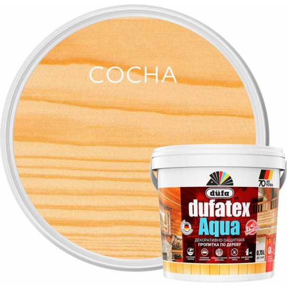 Пропитка Dufa TEX-AQUA сосна, 0.75 л Н0000003489 Пропитка Dufa TEX-AQUA сосна, 0.75 л Н0000003489