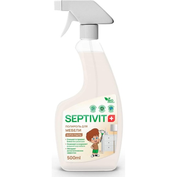 Антипыль, полироль для мебели SEPTIVIT 0,5л 323