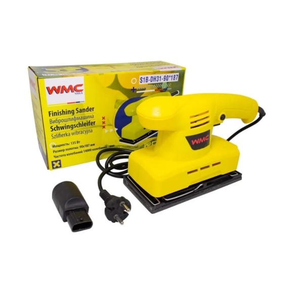 Виброшлифовальная электрическая машина в комплекте WMC TOOLS WMC-S1B-DH31-90*187 Виброшлифовальная электрическая машина в комплекте WMC TOOLS WMC-S1B-DH31-90*187