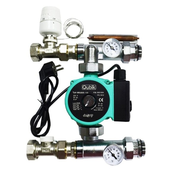 Насосно-смесительный узел для теплого пола Rvc ТП ENERGY КОМПЛЕКТ №3 V2 (90-180 м2) 27062