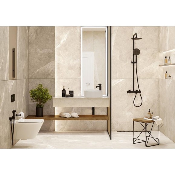 Керамогранит AlmaCeramica sugar-эффект Basalto 570x1140x8,5 мм, 2 шт. в уп., GFA114BST04R