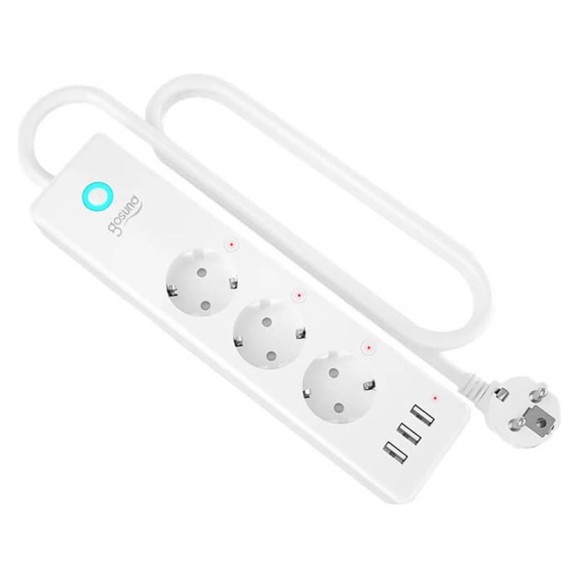 Умный сетевой фильтр GOSUND Smart plug, 3 USB outlet, total 3.1A 3 sockets seperate controlled P1