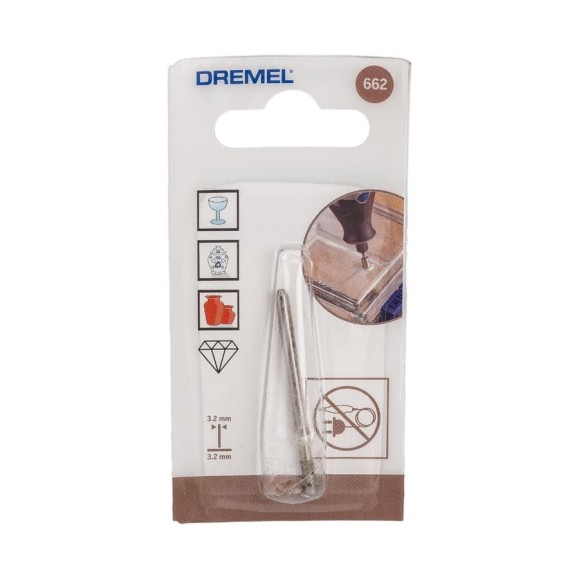 Сверло по стеклу 3.2 мм Dremel 26150662JB Сверло по стеклу 3.2 мм Dremel 26150662JB