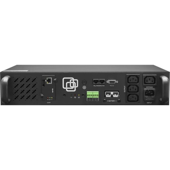 Источник бесперебойного питания SNR Line-Interactive, 500 VA, Rackmount, без встроенных АКБ (ток заряда 4А) c SNMP картой SNR-UPS-LIRM-500-X-SNMP