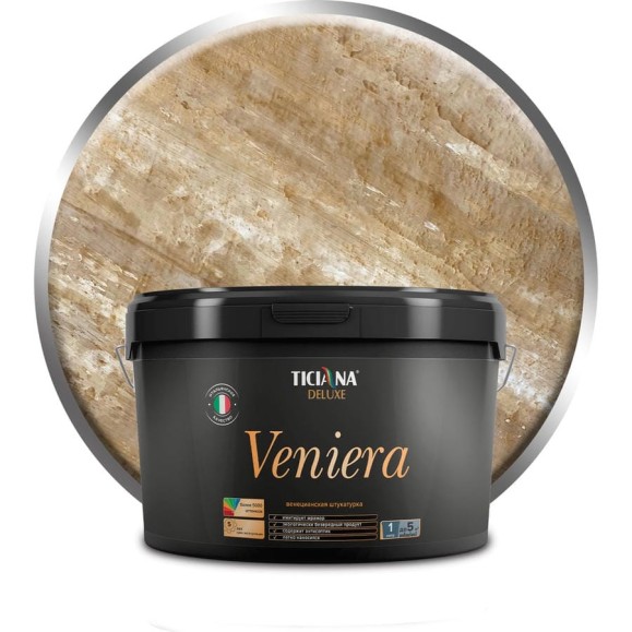 Венецианская штукатурка Ticiana DeLuxe Veniera Вениера 2.2 л 4300002959 Венецианская штукатурка Ticiana DeLuxe Veniera Вениера 2.2 л 4300002959