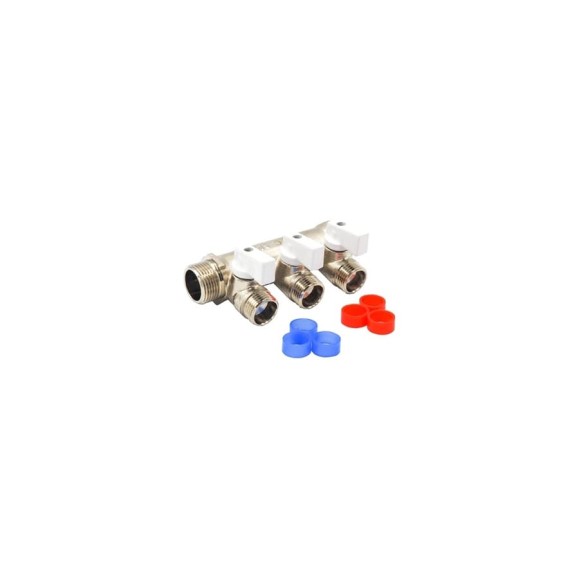 Коллектор Rvc 3/4 гш-1/2 ш, с кранами 2 выхода (под ЕК 16x1/2 ) 01409
