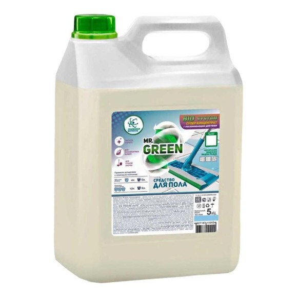 Средство для мытья полов MR.GREEN Bio system усиленная формула, 5 л ПНД 42024