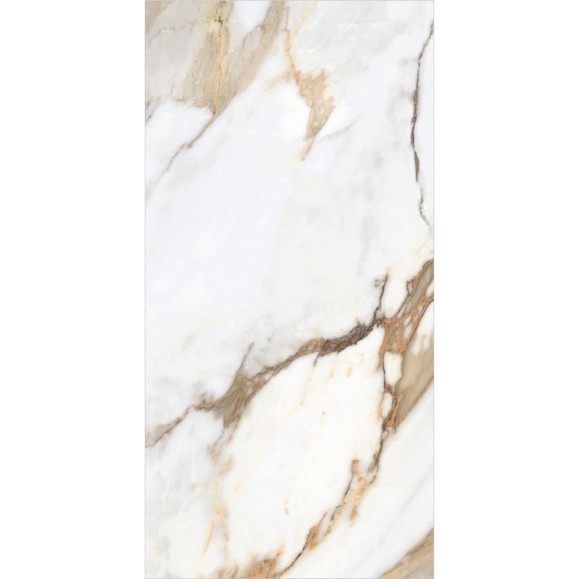 Керамогранит Global Tile Borghini формат 60x120 см, белый, в коробке 1.44 кв. м GT120605403PR