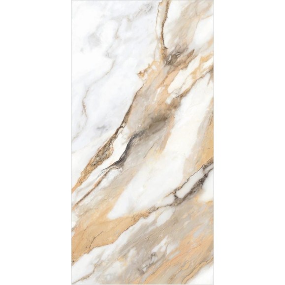 Керамогранит Global Tile Borghini формат 60x120 см, белый, в коробке 1.44 кв. м GT120605403MCR
