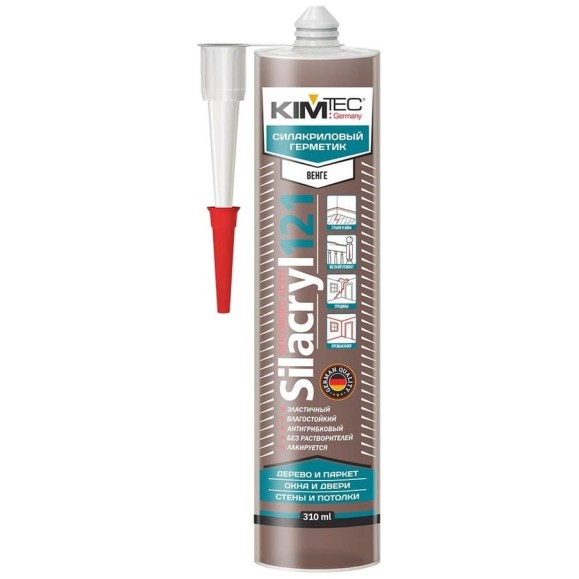 Силакриловый герметик KIM TEC Silacryl 121 венге, 310 мл 02-04-77