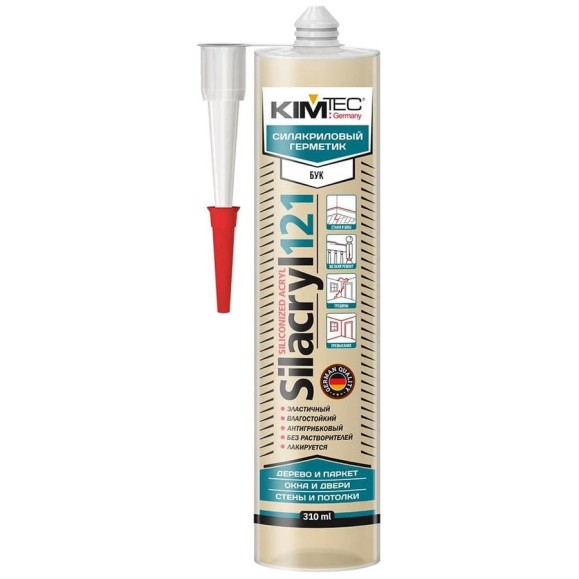 Силакриловый герметик KIM TEC Silacryl 121 бук, 310 мл 02-04-79