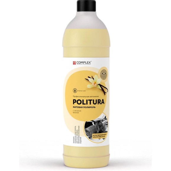 Матовый полироль для авто Complex politura ваниль 1л 112413