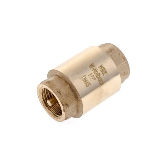 Обратный клапан WIRK 1/2" с металлической мембраной, 20 бар, t до 130 градусов, латунь WNB01-030000 Обратный клапан WIRK 1/2" с металлической мембраной, 20 бар, t до 130 градусов, латунь WNB01-030000