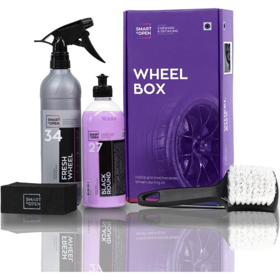 Набор автохимии для ухода за колесами автомобиля Smart Open wheel box 15WB Набор автохимии для ухода за колесами автомобиля Smart Open wheel box 15WB