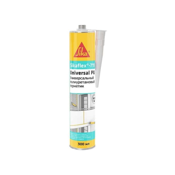 Универсальный эластичный полиуретановый герметик SIKA Flex-719 Universal PU бежевый Картридж 300мл. 754097 Универсальный эластичный полиуретановый герметик SIKA Flex-719 Universal PU бежевый Картридж 300мл. 754097