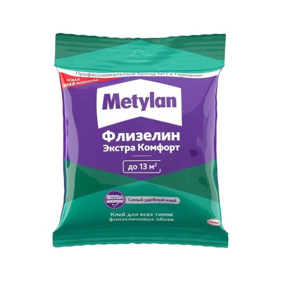 Клей для обоев Metylan Флизелин Экстра Комфорт 90 г 2780259 Б0059303