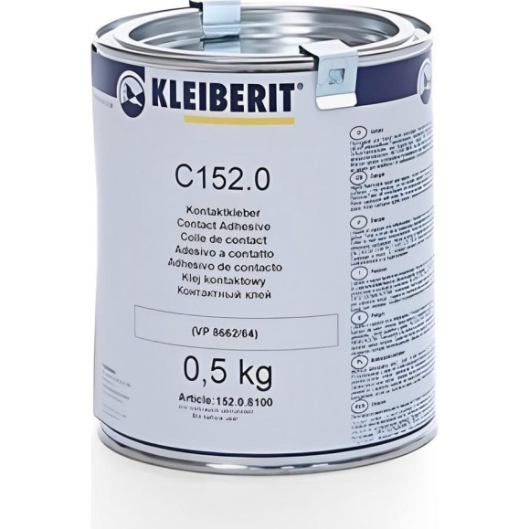 Клей Kleiberit 152.0, контактный, 0.5 кг, бежевый KLB0751/05 Клей Kleiberit 152.0, контактный, 0.5 кг, бежевый KLB0751/05