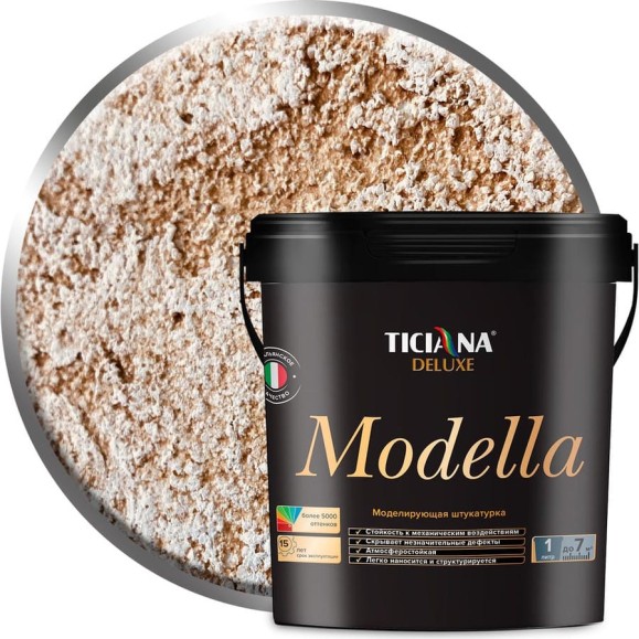 Моделирующая штукатурка Ticiana DeLuxe Modella 0.9 л 4300002903