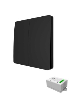 Дистанционный выключатель GRITT Space 2кл. черный комплект: 1 выключатель IP67, 1 радиореле 1000Вт 13133