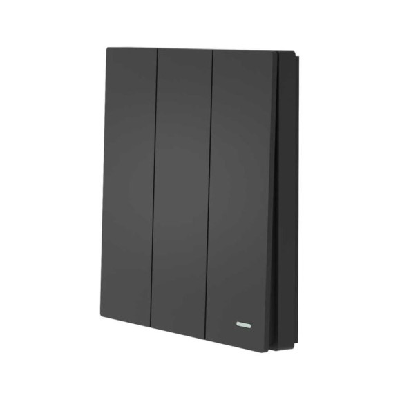 Беспроводной 3-клавишный выключатель GRITT Evolution антрацит, IP67, без реле 14006