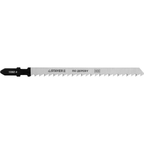 Полотна STAYER PROFI по дереву T301CD, HCS, EU-хвостовик, шаг 4 мм, 100 мм, 2 шт, для электролобзика 15982-4_z01