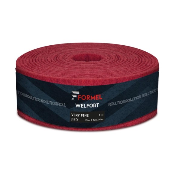 Войлок шлифовальный WelFort Very Fine красный 115 мм, 10 м, 6 мм Formel 84659000360