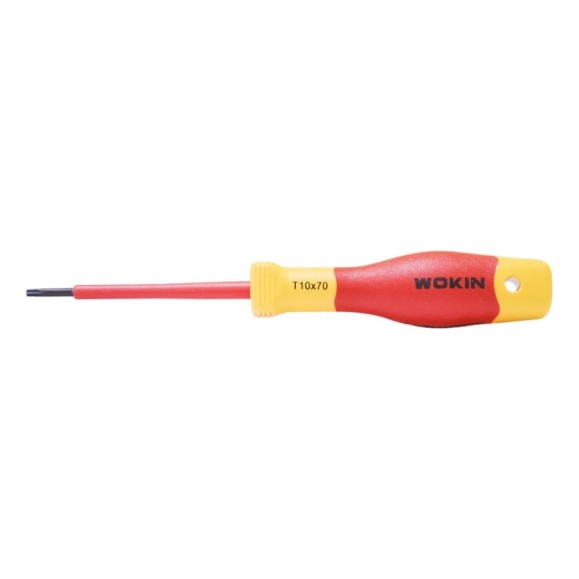 Диэлектрическая отвертка Wokin Torx T10x70 мм 1352872 Диэлектрическая отвертка Wokin Torx T10x70 мм 1352872