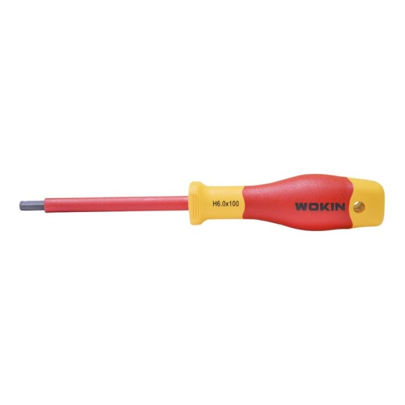 Диэлектрическая отвертка Wokin шестигранная, HEX6x100 мм 1352886