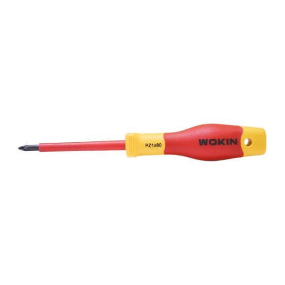 Диэлектрическая отвертка Wokin крестовая, PZ1x80 мм 1352865