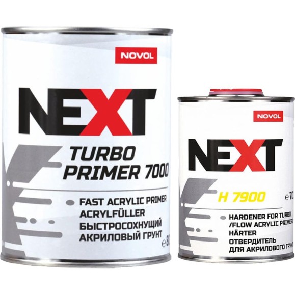 Акриловый грунт NOVOL next turbo 7000 быстросохнущий 4+1 мм, черный 2,8+ отв. h7000/7100 0,7л 90894-90900 Акриловый грунт NOVOL next turbo 7000 быстросохнущий 4+1 мм, черный 2,8+ отв. h7000/7100 0,7л 90894-90900