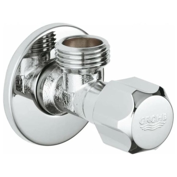 Угловой вентиль Grohe 1/2 дюйма, хром 22025000 Угловой вентиль Grohe 1/2 дюйма, хром 22025000