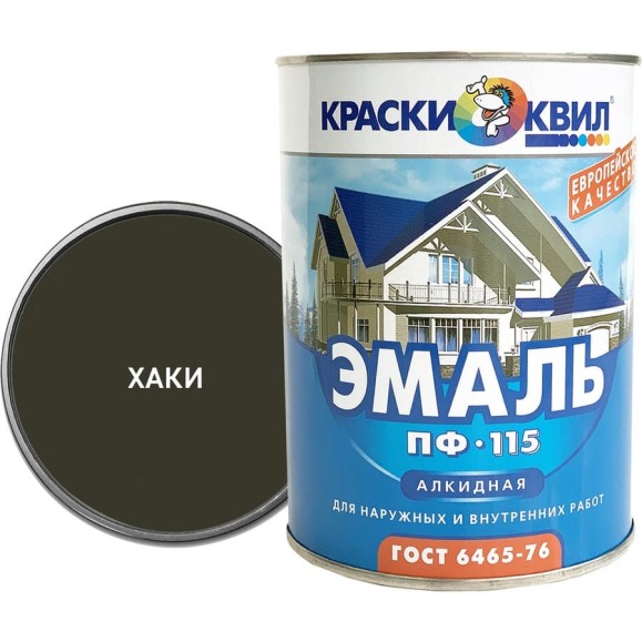 Эмаль Краски квил ПФ-115 хаки, 20 кг 4607023392417