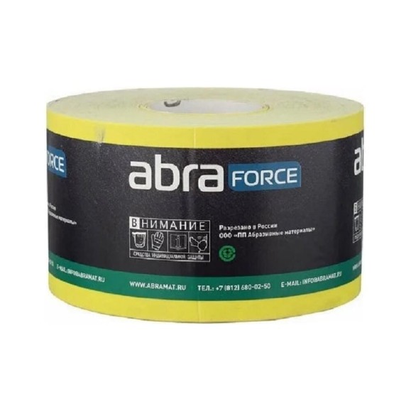 Бумага наждачная (50 м; 115 мм; Р80; желтая) Abraforce 53089 Бумага наждачная (50 м; 115 мм; Р80; желтая) Abraforce 53089