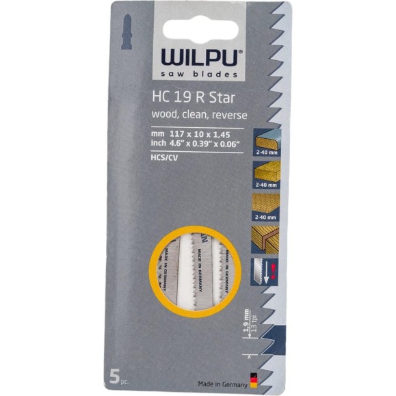 Пилка по ламинату HC 19 R Star 5 шт. WILPU 210600005