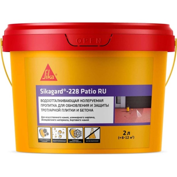 Вооотталкивающая колеруемая защитная пропитка проникающего действия SIKA Gard-228 Patio Ведро 2Л 767342 Вооотталкивающая колеруемая защитная пропитка проникающего действия SIKA Gard-228 Patio Ведро 2Л 767342