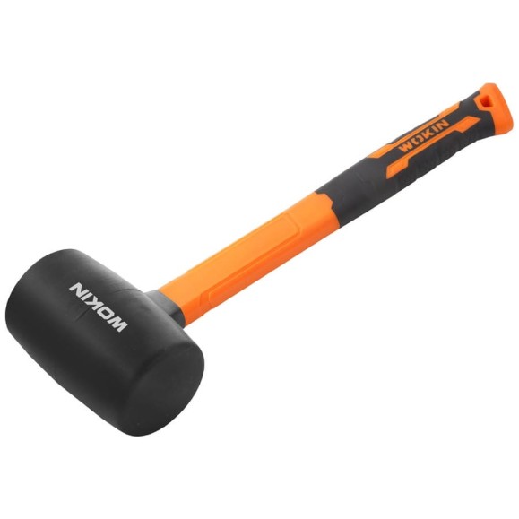 Киянка Wokin резиновая с фибергласовой рукояткой, 450 гр 1352742 Киянка Wokin резиновая с фибергласовой рукояткой, 450 гр 1352742