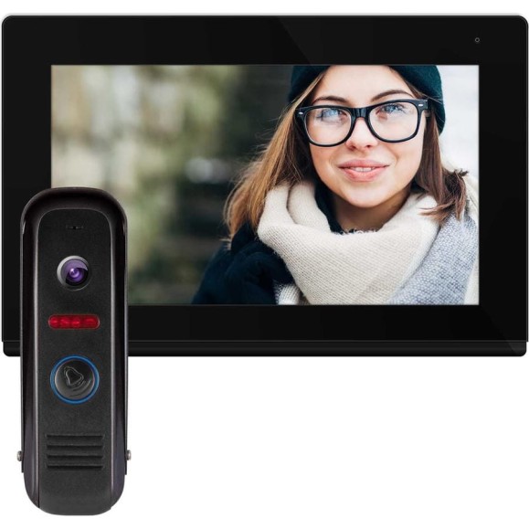 Комплект full hd видеодомофона Novihome Comfy 7 fhd kit dark v. 4176