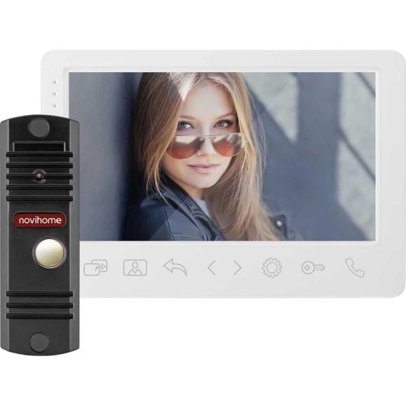 Комплект full hd видеодомофона Novihome Surface 7 fhd kit white v. 4255