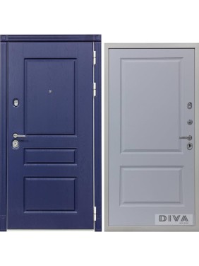 Дверь DIVA 45 2050x860 мм, правая, Роял синий - Д7 Силк Маус УТ-00075143