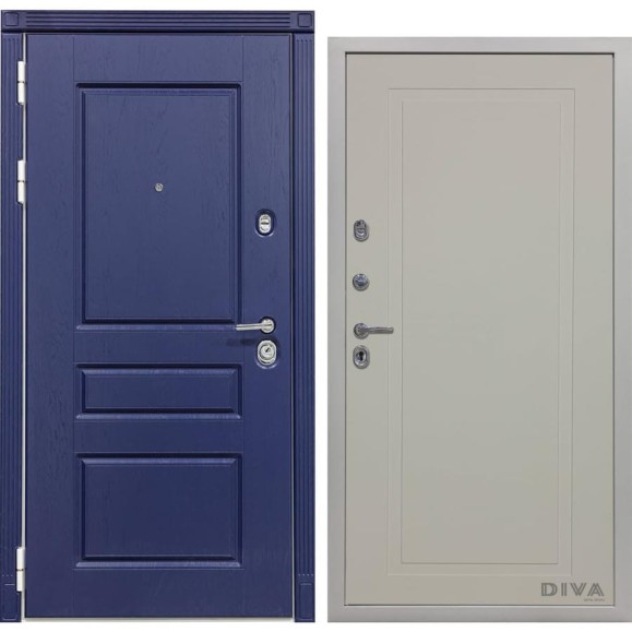 Дверь DIVA 45 2050x960 мм, левая, Роял синий - Н10 Софт Шампань УТ-00075166 Дверь DIVA 45 2050x960 мм, левая, Роял синий - Н10 Софт Шампань УТ-00075166