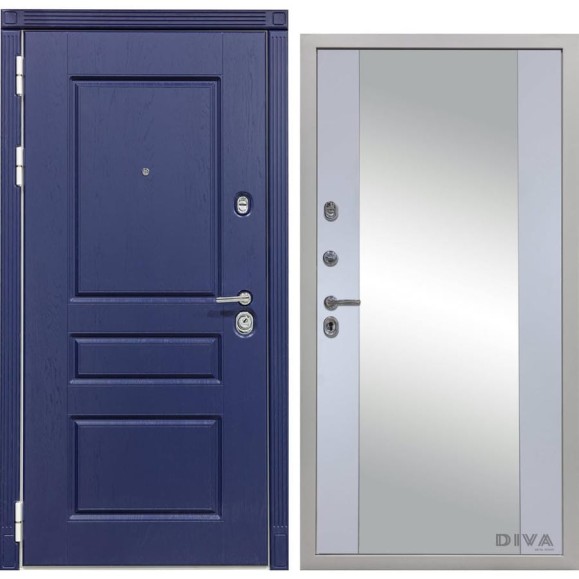 Дверь DIVA 45 зеркало, 2050x860 мм, левая, Роял синий - Д15 Силк маус УТ-00074200 Дверь DIVA 45 зеркало, 2050x860 мм, левая, Роял синий - Д15 Силк маус УТ-00074200