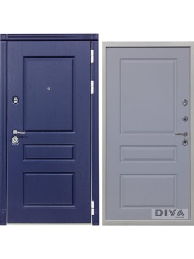 Дверь DIVA 45 2050x960 мм, правая, Роял синий - Д13 Силк Маус УТ-00075148