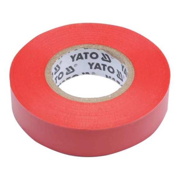 Изолента ПВХ YATO 15 мм, 20 м, красная YT-81592 Изолента ПВХ YATO 15 мм, 20 м, красная YT-81592