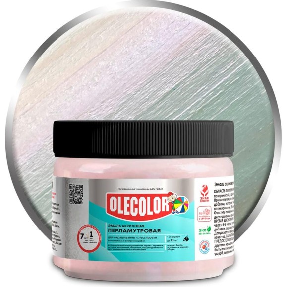 Акриловая эмаль OLECOLOR перламутровая, универсальная, хамелеон, 0.1 кг 4300006661 Акриловая эмаль OLECOLOR перламутровая, универсальная, хамелеон, 0.1 кг 4300006661