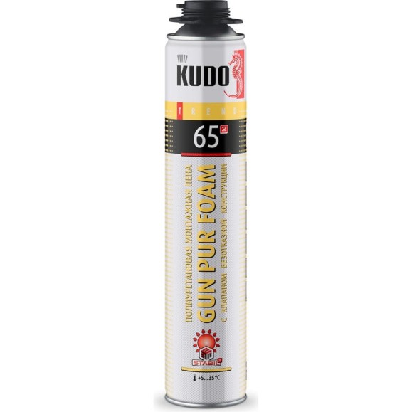 Пена полиуретановая монтажная профессиональная KUDO TREND 65 летняя KUPT10S65
